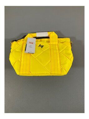 Lug Dory Mini Crossbody Bag - Neon Yellow with Tote Handles, Stylish & Compact